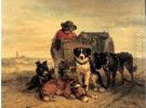 Le Petit Ramasseur De Moules by Henriette Ronner-Knip