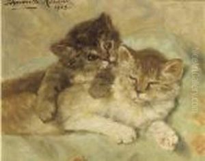 A Playfull Gesture - A Study by Henriette Ronner-Knip