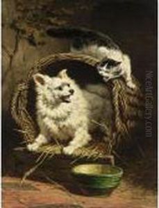 The Quarrel by Henriette Ronner-Knip