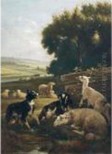 Watching The Flock by Henriette Ronner-Knip