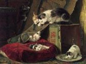 Hide And Seek by Henriette Ronner-Knip
