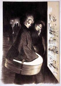 Original drawing for Les Maitres de lAffiche by Theophile Alexandre Steinlen