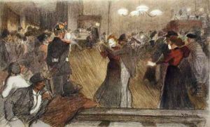 Local Dance, from LEstampe Moderne, published Paris 1897-99 by Theophile Alexandre Steinlen