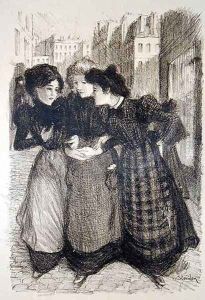 Original drawing for Les Maitres de lAffiche 2 by Theophile Alexandre Steinlen