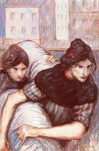 The Laundresses, 1898 by Theophile Alexandre Steinlen