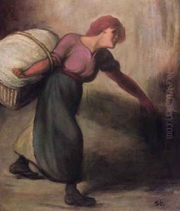The Laundress, 1894 by Theophile Alexandre Steinlen