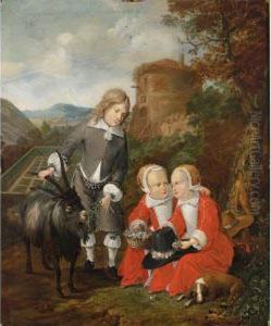 A Boy With A Goat And Twins In A
Forest Landscape With A View Of A Formal Garden Beyond, Said To Be The
Children Of Graf Hochberg A Boy With A Goat And Twins In A
Forest Landscape With A View Of A Formal Garden Beyond, Said To Be The
Children Of Graf Hochberg