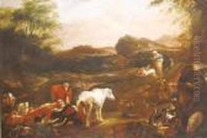 Paesaggio Con Armenti E Pastori Al Riposo Paesaggio Con Armenti E Pastori Al Riposo