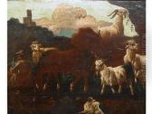 Paesaggio
Con Pastore E Armenti by Philipp Peter Roos