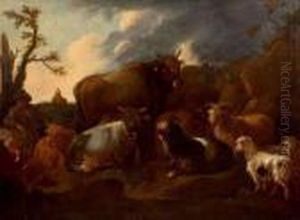 Scene Pastorale by Philipp Peter Roos
