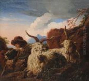 Pastore Con Armenti by Philipp Peter Roos