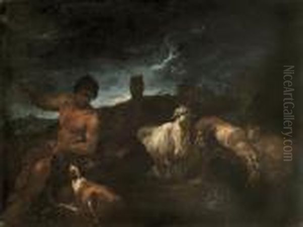 Paesaggio Con Pastore E Cane - view 1