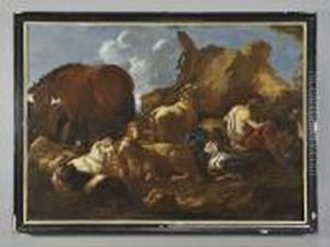 "paesaggio Con Figura E Armenti" "paesaggio Con Figura E Armenti"