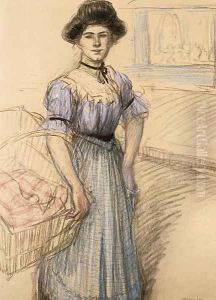 La blanchisseuse by Theophile Alexandre Steinlen