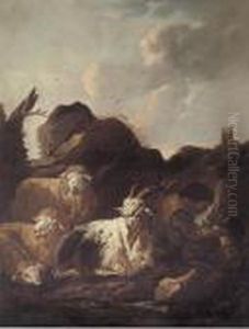 Paesaggio Con Figura E Armenti by Philipp Peter Roos