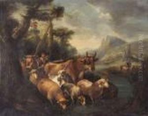 Scene Pastorale by Philipp Peter Roos