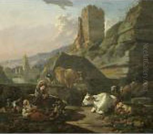 Scena Pastorale Con Rovine - view 1