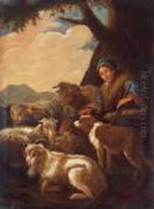 Paesaggio Con Pastore by Philipp Peter Roos