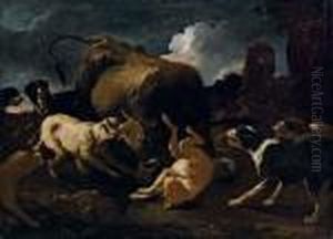 Toro Con Cani by Philipp Peter Roos