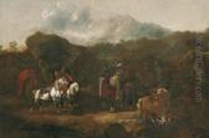 Paesaggio Con Carovana Di Mercanti orientali Paesaggio Con Carovana Di Mercanti orientali