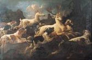 Agarre De Gamos Blancos by Philipp Peter Roos