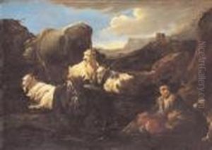 Paesaggio Con Pastori by Philipp Peter Roos