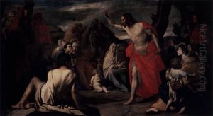 The Preaching of St John the Baptist in the Desert by Massimo Stanzione