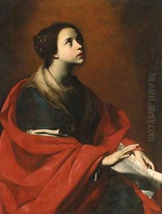 Saint Cecilia by Massimo Stanzione