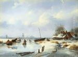 Winterliche Flusslandschaft