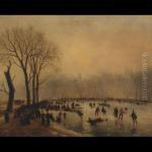 Frost Scene, View On The Serpentine, Hyde Park