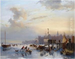 Skaters On The Ij, Amsterdam