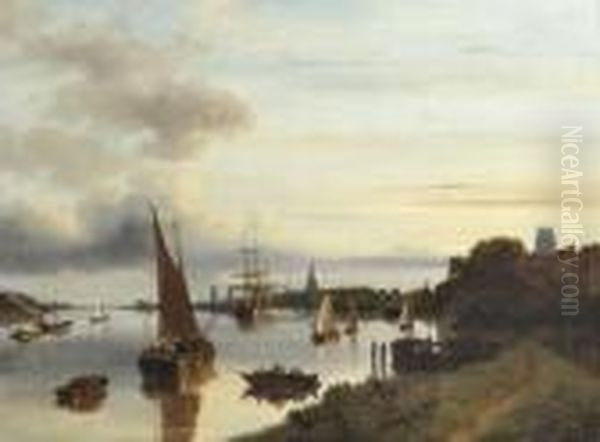 A Busy Day On The River, Dordrecht - view 1