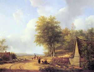 The Country Road by Andreas Schelfhout