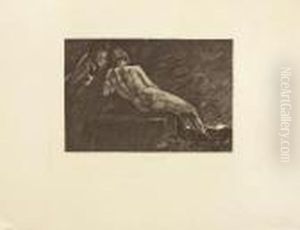 La Messagere Du Diable by Felicien Rops