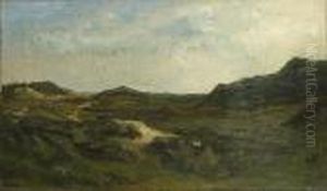 Landschap by Felicien Rops