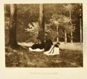 Sous-bois En Automne by Felicien Rops