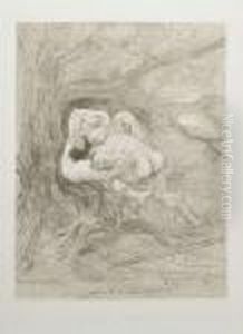 La Chasse A La Femelle by Felicien Rops