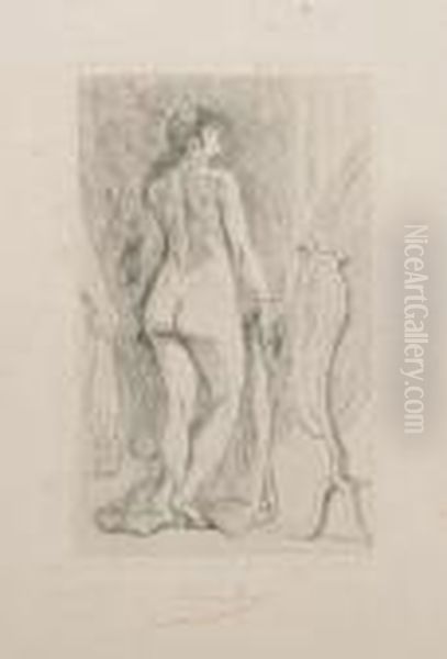 'la Femme A La Fourrure Debout' - view 1
