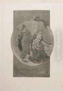 'le Roman D'une Nuit' by Felicien Rops