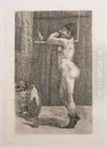 'le Femme Au Trapeze' by Felicien Rops