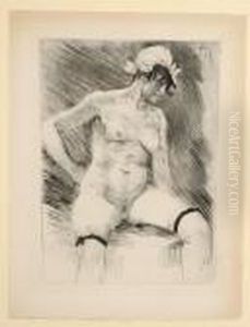 Nu Feminin by Felicien Rops