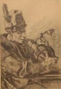 Le Buveur by Felicien Rops