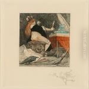 La Petite Sorciere by Felicien Rops