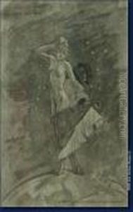 Le Vol Et La Prostitution Dominent Le Monde. by Felicien Rops