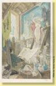 L'incantation by Felicien Rops