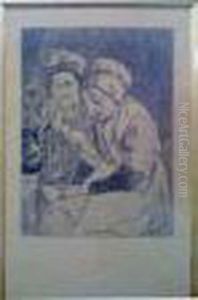 Homme Assis by Felicien Rops