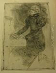 Une Pianiste Shaker. by Felicien Rops