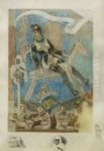La Parade Ou Au Pays Des Feminins by Felicien Rops