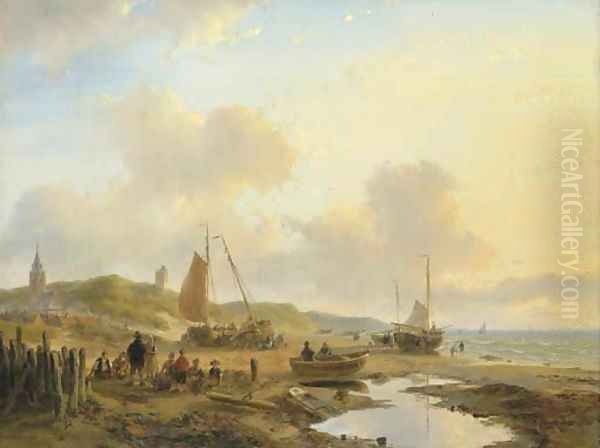Activities on the beach of Scheveningen - view 1