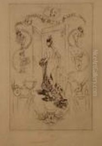 la Sphere De La Lune by Felicien Rops